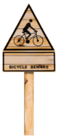 bicyclette signe pour décoratif png