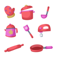 Cute Kitchen Tools Icons Collection png