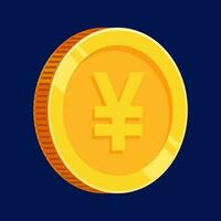 Yen Coin Gold Japan Money Vector