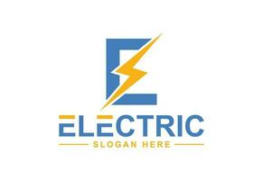 Electric logo, Lighting bolt , Thunder bolt design logo template, vector illustration