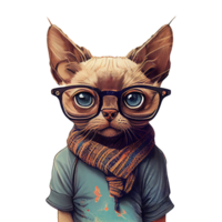 siamese gatto . ai generato png