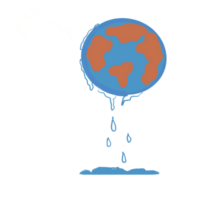 global calentamiento aislado elemento mundo ambiente agua contaminación tierra ambiente png