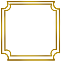 Gold lines border png