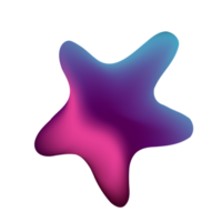 Fluid Abstract Shapes Element Design. Modern Gradients Fluid element design. Pro PNG transparent background