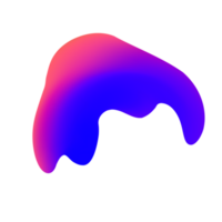 Trendy element Fluid Modern Gradient element design, transparent shape element. Pro PNG Pro PNG