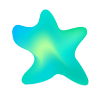 Trendy element Fluid Modern Gradient element design, transparent shape element. Pro PNG Pro PNG