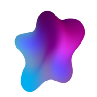 Trendy element Fluid Modern Gradient element design, transparent shape element. Pro PNG Pro PNG