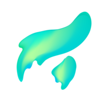 Trendy element Fluid Modern Gradient element design, transparent shape element. Pro PNG Pro PNG