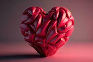 Excellent Valentines day 3D red pink photo