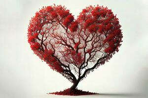 Surprising Heart symbol on the tree photo