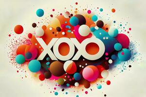 Excellent xoxo love illustration photo