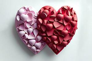 Exceptional Valentines day 3D red pink photo