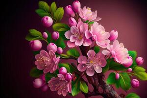 Delicate floral watercolor pattern for textiles and backgrounds. photo