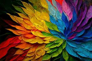 Attractive Abstract Painting Hand photo