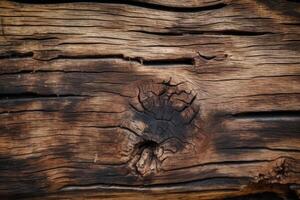 Brown wood texture background. The wooden panel has a dark pattern. photo