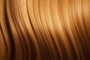 Beautiful caramel honey hair background. Healthy smooth shiny hair. photo