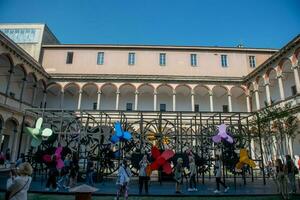 Italy 2023 State University of Milan with artistic installations photo