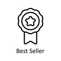 Best Seller Vector   outline Icons. Simple stock illustration stock