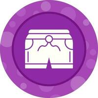 icono de vector de pantalones cortos