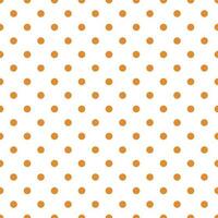 Polka dots seamless patterns, orange and white can be used in the design of fashion clothes. Bedding, curtains, tablecloths photo