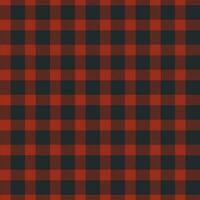 Gingham seamless pattern, black and red, can be used in the design of fashion clothes. Bedding, curtains, tablecloths photo