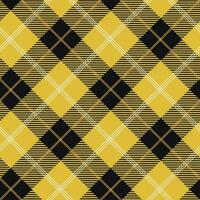 Tartan seamless pattern, yellow and black can be used in the design. decorate fashion clothes Bedding, curtains, tablecloths photo