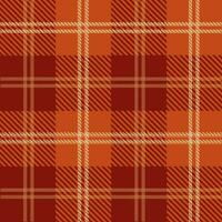 Tartan seamless pattern, red and orange, can be used in the design of fashion clothes, bedding, curtains, tablecloths photo