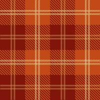 Tartan seamless pattern, red and orange, can be used in the design of fashion clothes, bedding, curtains, tablecloths photo