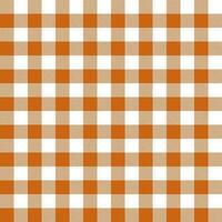 Gingham seamless pattern, orange and white can be used in fashion design. Bedding, curtains, tablecloths photo