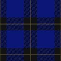 Tartan seamless pattern, blue and black can be used in fashion design. Bedding, curtains, tablecloths photo