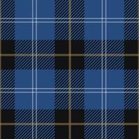 Tartan seamless pattern, blue and black can be used in fashion design. Bedding, curtains, tablecloths photo
