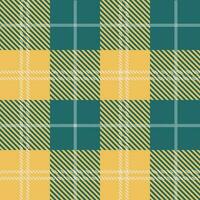 Tartan seamless pattern, green and yellow, can be used in the design of fashion clothes. Bedding, curtains, tablecloths photo