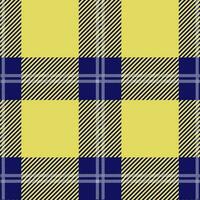 Tartan seamless pattern, blue and yellow, can be used in fashion design. Bedding, curtains, tablecloths photo