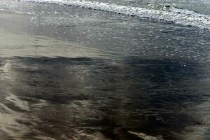 The color of sea water on the Mediterranean coast. photo