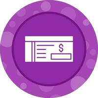 Bank Check Vector Icon