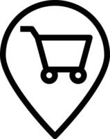 ilustración vectorial de compras en un fondo. símbolos de calidad premium. iconos vectoriales para concepto y diseño gráfico. vector