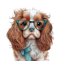 cavaliere re charles spaniel cane . ai generato png