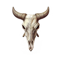 vaca crânio arte ilustração . ai gerado png