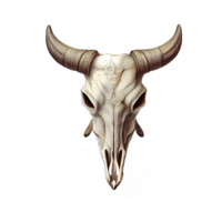 vache crâne art illustration . ai généré png