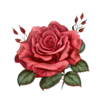 rosas aguarela . ai gerado png