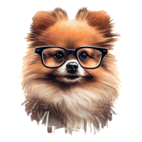 pomeranian hund . ai genererad png