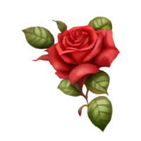 Rose acquerello . ai generato png