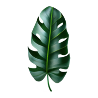 tropicale le foglie nel acquerello . ai generato png