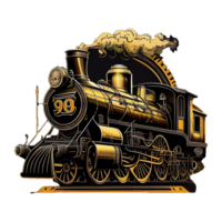 stoom- locomotief . ai gegenereerd png