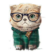 Scozzese piegare gatto . ai generato png