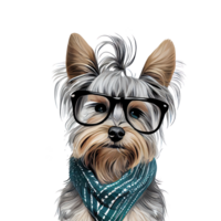 Yorkshire Terrier Hund . ai generiert png