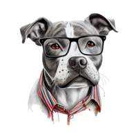 Staffordshire Stier Terrier Hund . ai generiert png