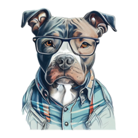 Staffordshire touro terrier cachorro . ai gerado png