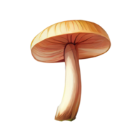 champignon dessin animé style . ai généré png