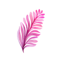 flores y hojas acuarela . ai generado png